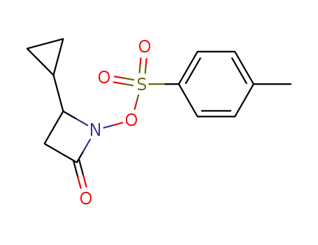 (+/-)-4-cyclopropyl-1-tosyloxy-2-azetidinone
