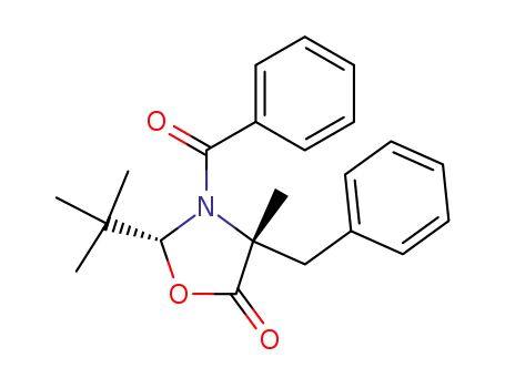 5-Oxazolidinone,
3-benzoyl-2-(1,1-dimethylethyl)-4-methyl-4-(phenylmethyl)-, (2R,4R)-