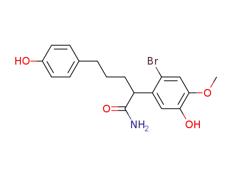 α-[2-bromo-5-hydroxy-4-methoxyphenyl]-4-hydroxybenzenepentanamide