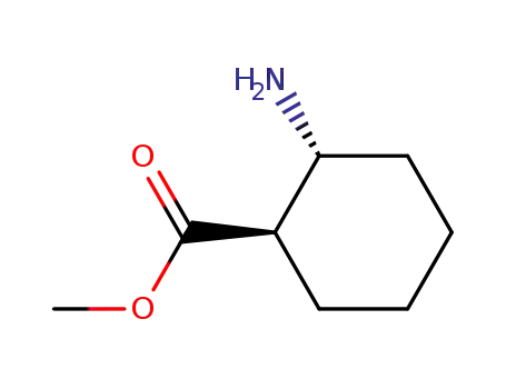 Molecular Structure of 267230-45-5 (Cyclohexanecarboxylic acid, 2-amino-, methyl ester, (1R,2R)- (9CI))