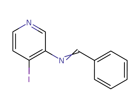 3-Pyridinamine, 4-iodo-N-(phenylmethylene)-
