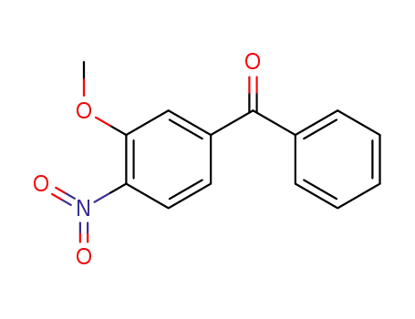 Molecular Structure of 7501-57-7 ((3-methoxy-4-nitro-phenyl)-phenyl-methanone)