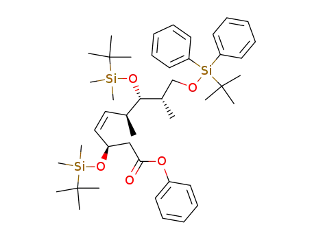 (Z)-(3R,6S,7S,8S)-3,7-Bis-(tert-butyl-dimethyl-silanyloxy)-9-(tert-butyl-diphenyl-silanyloxy)-6,8-dimethyl-non-4-enoic acid phenyl ester