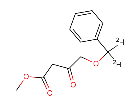 Molecular Structure of 415678-67-0 (methyl γ-(α,α-d2-benzyloxy)acetoacetate)