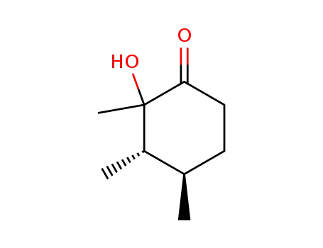 Molecular Structure of 627460-70-2 (Cyclohexanone, 2-hydroxy-2,3,4-trimethyl-, (3S,4R)- (9CI))