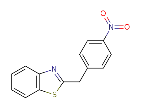Molecular Structure of 17142-75-5 (Benzothiazole, 2-[(4-nitrophenyl)methyl]-)