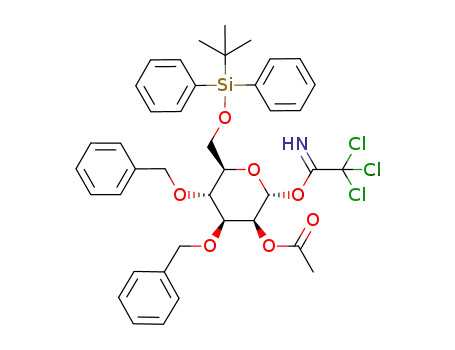 O-(2-O-acetyl-3,4-di-O-benzyl-6-O-tert-butyldiphenylsilyl-α-D-mannopyranosyl) trichloroacetimidate