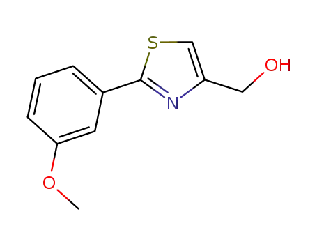Molecular Structure of 885280-53-5 ([2-(3-METHOXY-PHENYL)-THIAZOL-4-YL]-METHANOL)