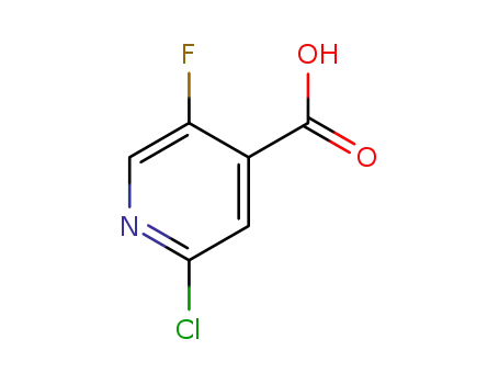 Molecular Structure of 884494-74-0 (2-CHLORO-5-FLUOROISONICOTINIC ACID)