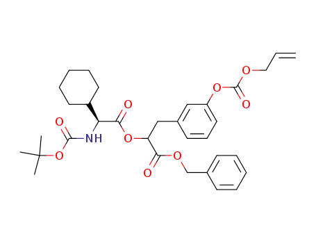 3-(3-Allyloxycarbonyloxy-phenyl)-2-((S)-2-tert-butoxycarbonylamino-2-cyclohexyl-acetoxy)-propionic acid benzyl ester