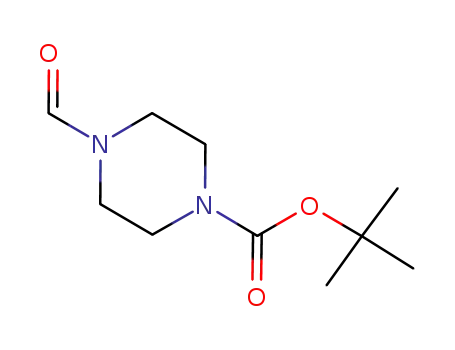 Molecular Structure of 183383-30-4 (1-PIPERAZINECARBOXYLIC ACID,4-FORMYL-,1,1-DIMETHYLETHYL ESTER)