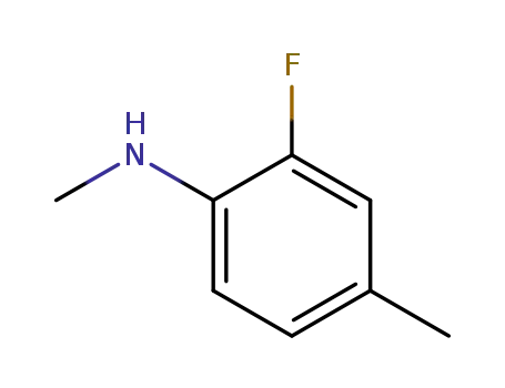 Molecular Structure of 502435-32-7 (Benzenamine, 2-fluoro-N,4-dimethyl-)