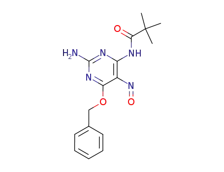 Propanamide,
N-[2-amino-5-nitroso-6-(phenylmethoxy)-4-pyrimidinyl]-2,2-dimethyl-