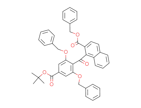 3,5-dibenzyloxy-4-(2-benzyloxycarbonyl-1-naphthylcarbonyl)benzoic acid 1,1-dimethylethyl ester