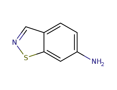 Molecular Structure of 97050-36-7 (1,2-Benzisothiazol-6-amine(9CI))