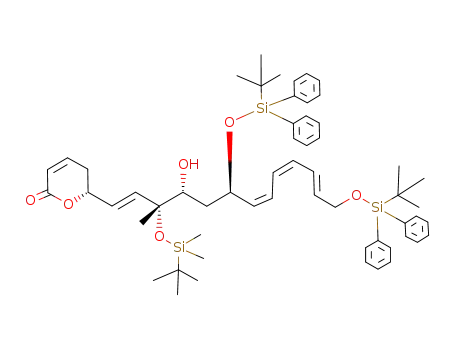 6(R)-[3(R)-(tert-butyldimethylsilanyloxy)-6(R),13-bis-(tert-butyldiphenylsilanyloxy)-4(R)-hydroxy-3(R)-methyltrideca-1(E),7(Z),9(Z),11(E)-tetraenyl]-5,6-dihydro-pyran-2-one