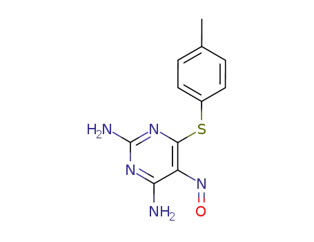 6-[(4-methylphenyl)sulfanyl]-5-nitroso-2,4-pyrimidinediamine