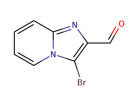 Molecular Structure of 59938-40-8 (3-bromoimidazo[1,2-a]pyridine-2-carbaldehyde)