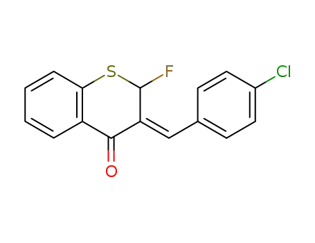 (E)-3-(4-chlorobenzylidene)-2,3-dihydro-2-fluorothiochroman-4-one