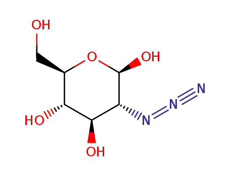 Molecular Structure of 138889-07-3 (2-Azido-2-deoxy-α-D-glucopyranose)