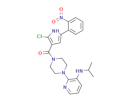 Piperazine,
1-[[2-chloro-5-(2-nitrophenyl)-1H-pyrrol-3-yl]carbonyl]-4-[3-[(1-methyleth
yl)amino]-2-pyridinyl]-