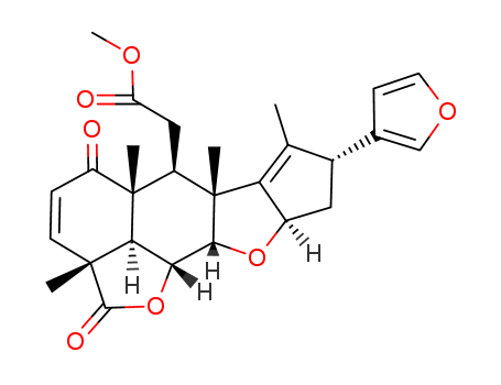 2H,5H-Cyclopenta[d']naphtho[1,8-bc:2,3-b']difuran-6-aceticacid,8-(3-furanyl)-2a,5a,6,6a,8,9,9a,10a,10b,10c-decahydro-2a,5a,6a,7-tetramethyl-2,5-dioxo-,methyl ester, (2aR,5aR,6S,6aR,8R,9aR,10aS,10bR,10