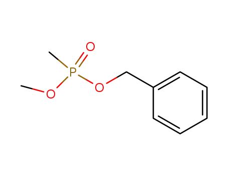 Molecular Structure of 710-09-8 (Phosphonic acid, methyl-, methyl phenylmethyl ester)