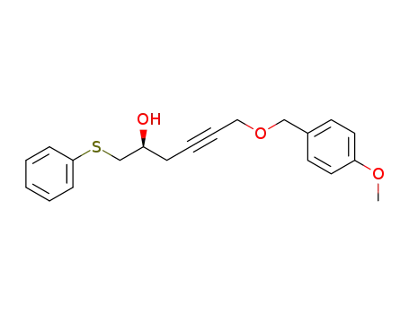 4-Hexyn-2-ol, 6-[(4-methoxyphenyl)methoxy]-1-(phenylthio)-, (2S)-