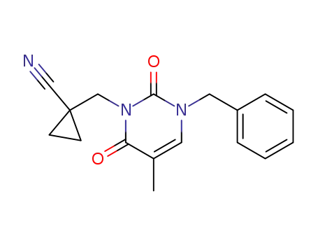 1-benzyl-3-(1-cyanocycloprop-1-ylmethyl)-5-methyl-2,4(1H,3H)-pyrimidinedione