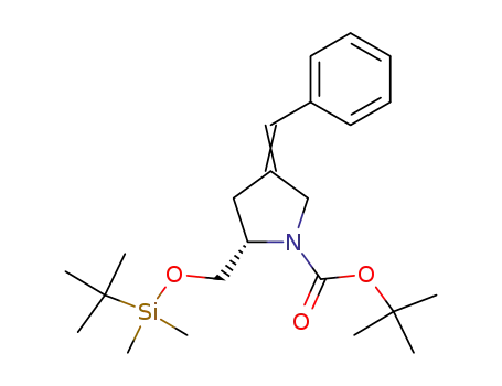 (S)-2-tert-butyldimethylsilyloxymethyl-N-tert-butyloxycarbonyl-4-(phenyl)methylenepyrrolidine