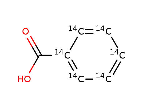 Molecular Structure of 74920-45-9 (BENZOIC ACID-RING-UL-14C)