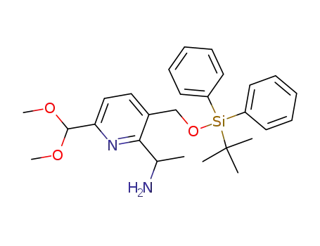 1-[3-(<i>tert</i>-butyl-diphenyl-silanyloxymethyl)-6-dimethoxymethyl-pyridin-2-yl]-ethylamine