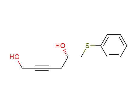 2-Hexyne-1,5-diol, 6-(phenylthio)-, (5S)-