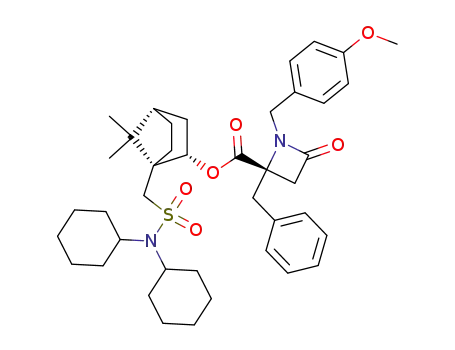 (S)-2-Benzyl-1-(4-methoxy-benzyl)-4-oxo-azetidine-2-carboxylic acid (1R,2S,4S)-1-[(dicyclohexylsulfamoyl)-methyl]-7,7-dimethyl-bicyclo[2.2.1]hept-2-yl ester