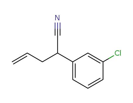 Molecular Structure of 104330-40-7 (2-allyl-2-(3-chloro-phenyl)-acetonitrile)