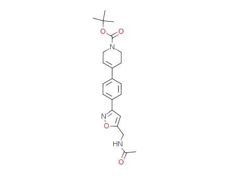 1(2H)-Pyridinecarboxylic acid,
4-[4-[5-[(acetylamino)methyl]-3-isoxazolyl]phenyl]-3,6-dihydro-,
1,1-dimethylethyl ester