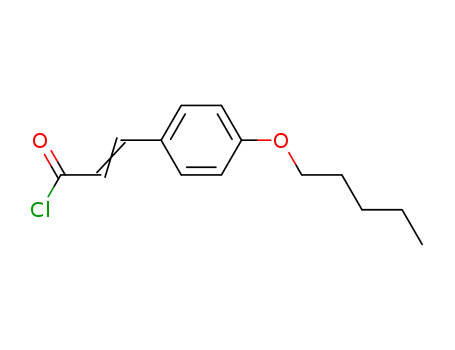 Molecular Structure of 77251-78-6 (trans-p-pentyloxycinnamoyl chloride)