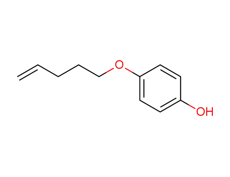 Molecular Structure of 91970-29-5 (Phenol, 4-(4-pentenyloxy)-)