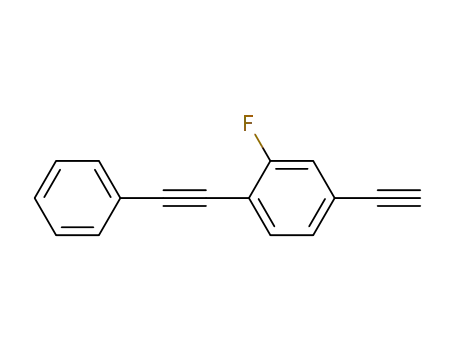 Molecular Structure of 518342-71-7 (4-ethynyl-2-fluoro-1-(phenylethynyl)benzene)