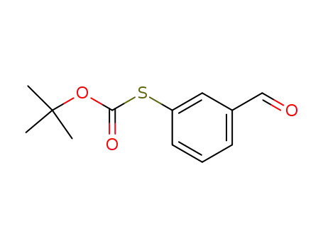 Molecular Structure of 396725-72-7 (THIOCARBONIC ACID O-TERT-BUTYL ESTER S-(3-FORMYL-PHENYL) ESTER)