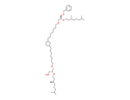 3,3'-O-[1,18-octadecan-(cis-8,11-methylidene)methylene]-2,2'-di-O-[3-(R)-7-dimethyloctyl]-1'-O-benzyl-sn-diglycerol