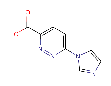 Molecular Structure of 610278-97-2 (6-(1H-imidazol-1-yl)pyridazine-3-carboxylic acid)