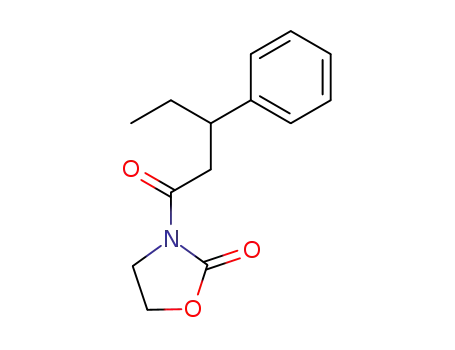 Molecular Structure of 123492-68-2 (3-(3-phenylpentanoyl)oxazolidin-2-one)