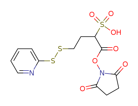 Butanoic acid, 4-(2-pyridinyldithio)-2-sulfo-, 1-(2,5-dioxo-1-pyrrolidinyl) ester