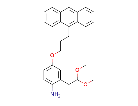 4-(3-anthracen-9-ylpropoxy)-2-(2,2-dimethoxyethyl)phenylamine