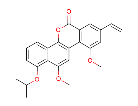 1-isopropoxy-10,12-dimethoxy-8-vinyl-6H-naphtho[1,2-b]benzo[d]pyran-6-one