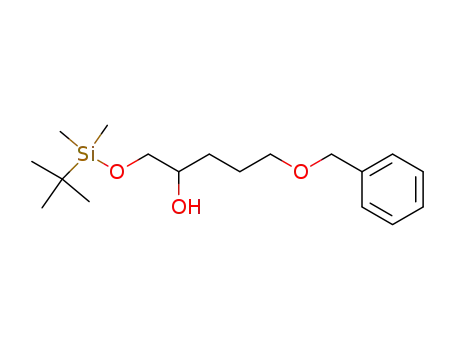 Molecular Structure of 608136-21-6 ((+/-)-5-benzyloxy-1-tert-butyldimethylsilyloxy-2-pentanol)
