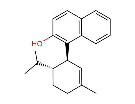 Molecular Structure of 60544-85-6 (1-((1R,6R)-6-isopropyl-3-methylcyclohex-2-en-1-yl)naphthalen-2-ol)