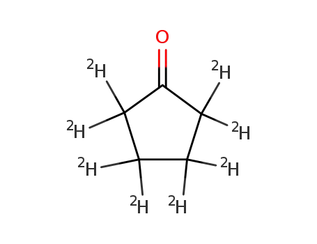 Molecular Structure of 4477-17-2 (CYCLOPENTANONE-D8)