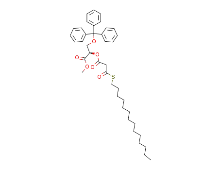 methyl (R)-2-[((tetradecylthio)carbonyl)acetyloxy]-3-triphenylmethyloxypropionate